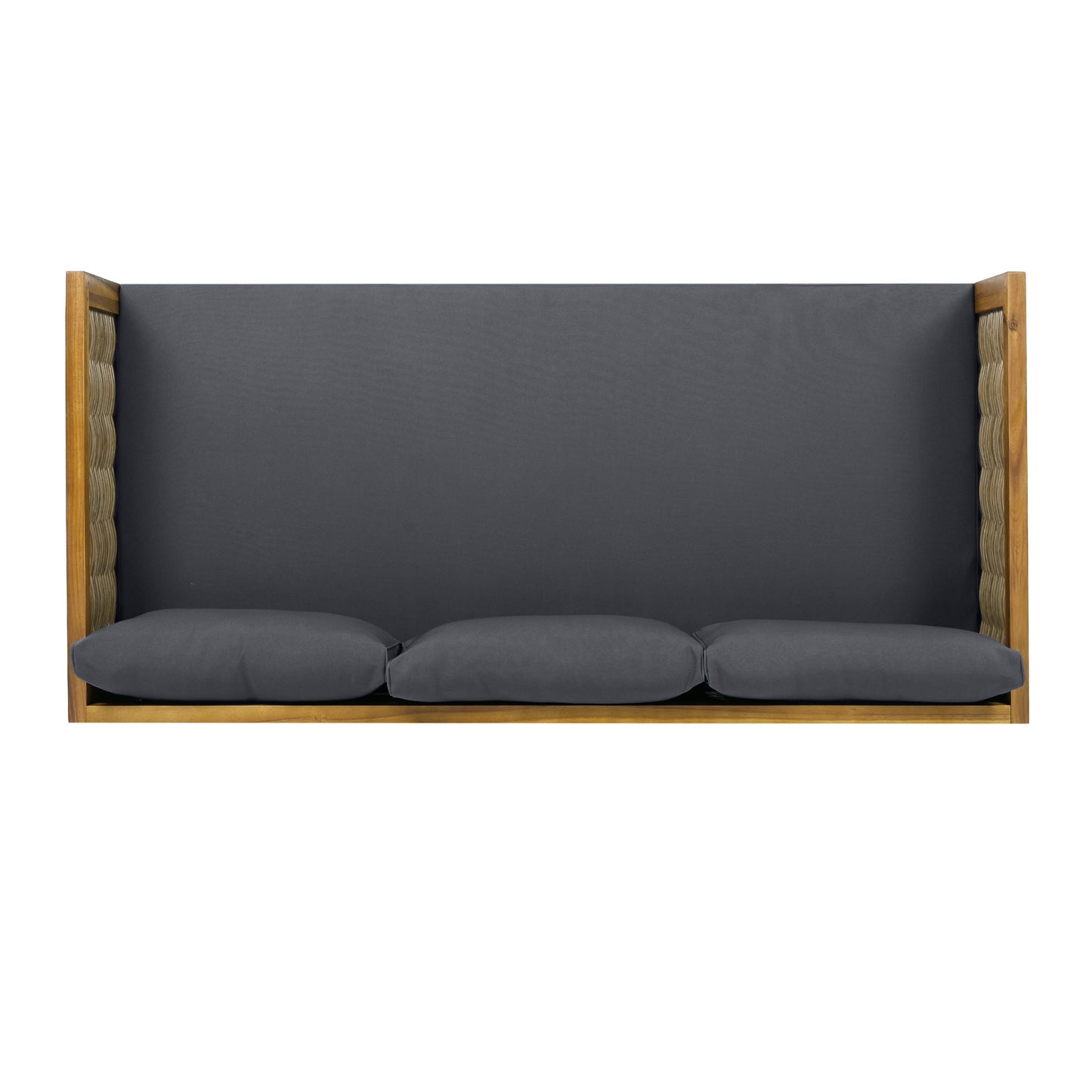 Claremont 3 Seater Daybed With Rattan Arms (Dark)