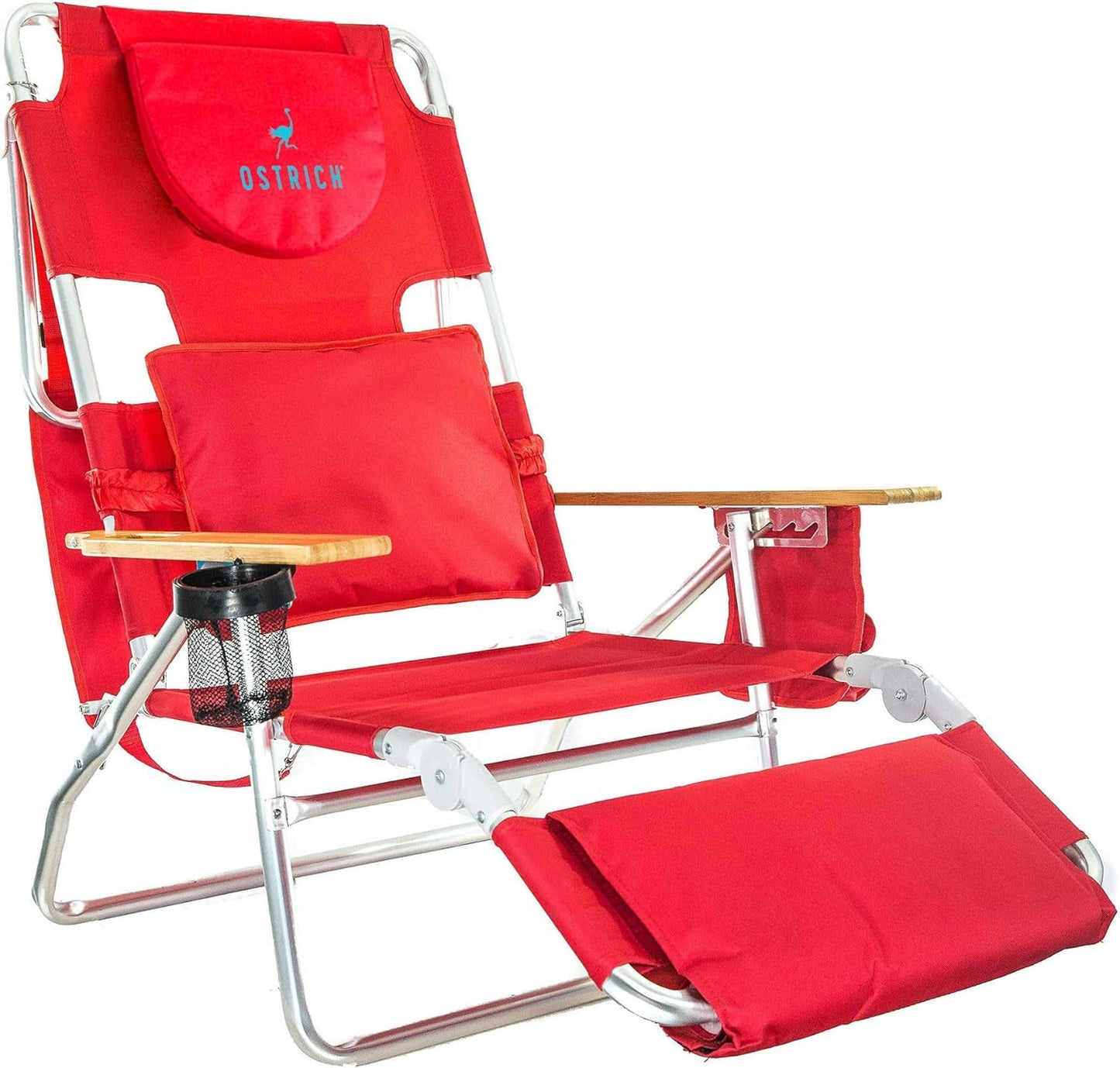 Deluxe Lightweight Reclining Lounge Chair with Footrest