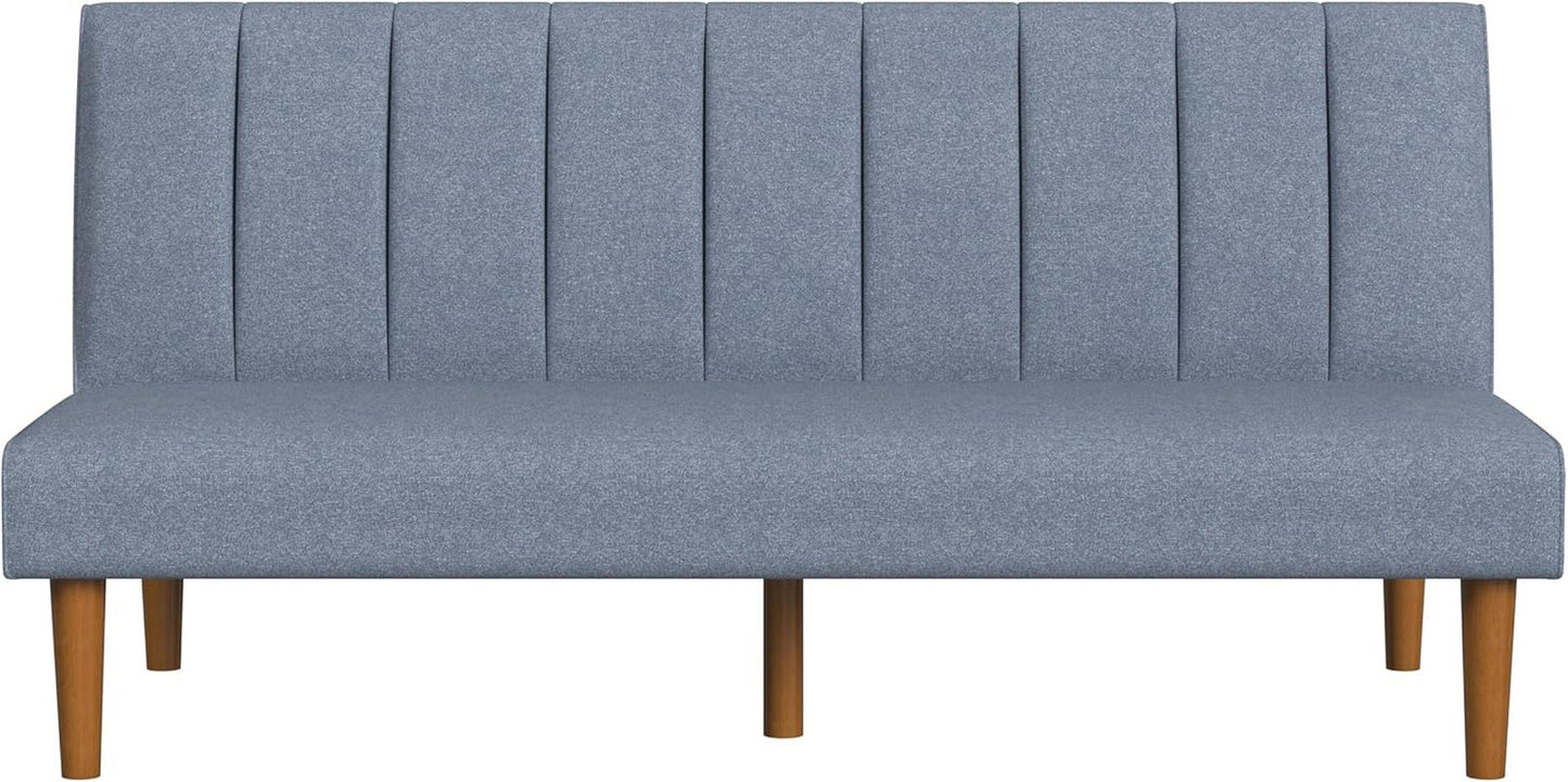 Beige Convertible Futon Sofa Bed For Living Room Use