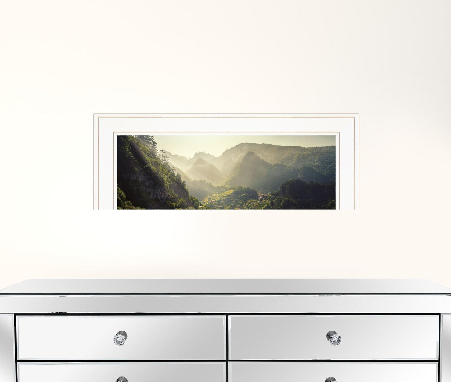 Land of the Hobbits Martin Podt Ready to Hang Framed Print White Frame White Framed Print Wall Art