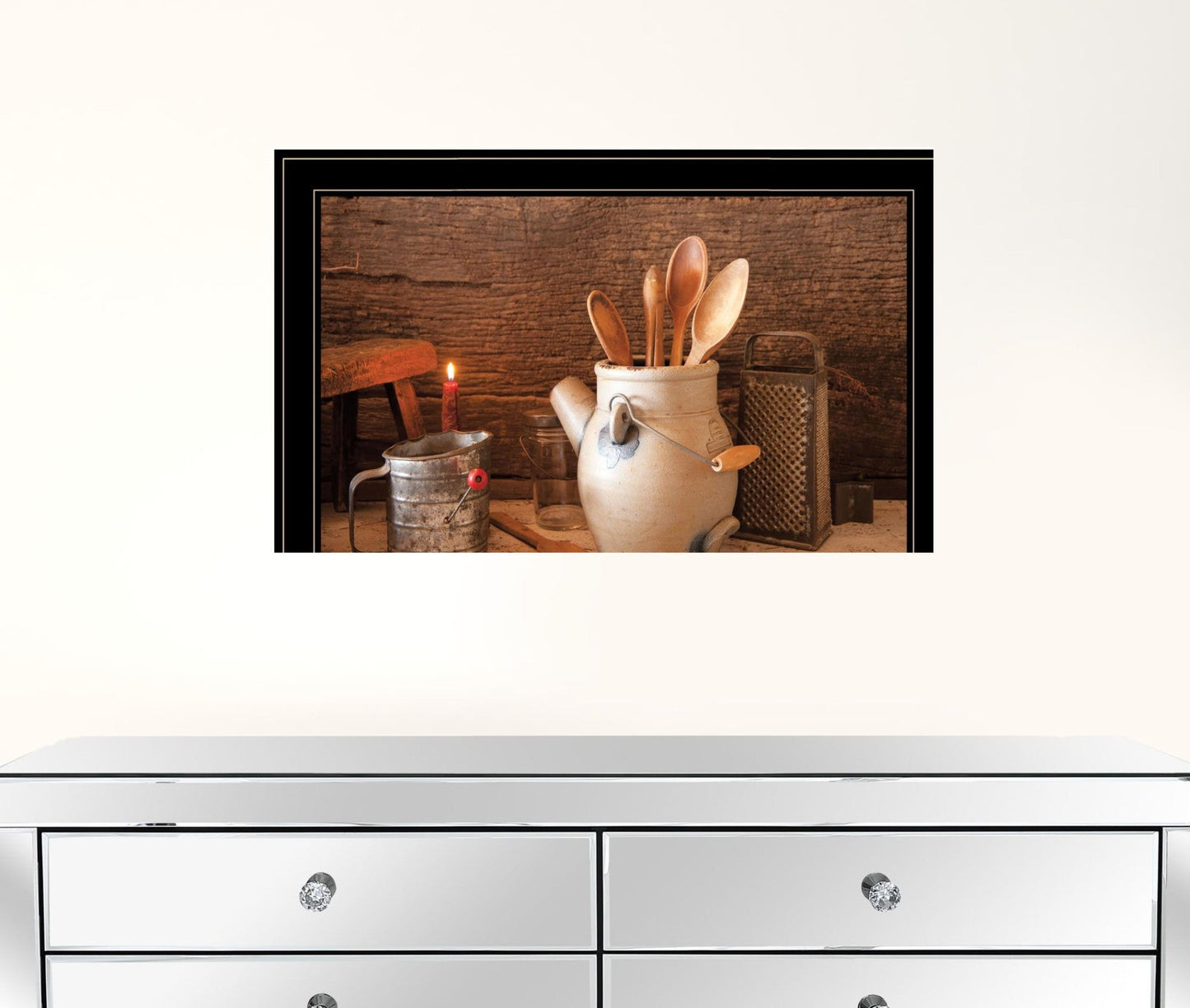 Grandmas Kitchen Tools 3 Black Framed Print Kitchen Wall Art