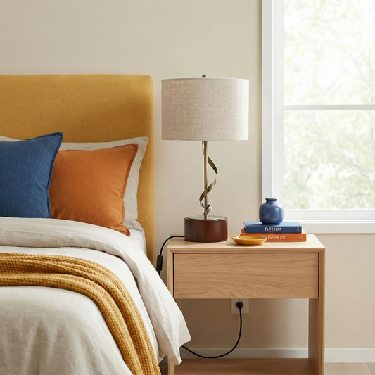 Bedside Bedroom Nightstand Desk Lamp