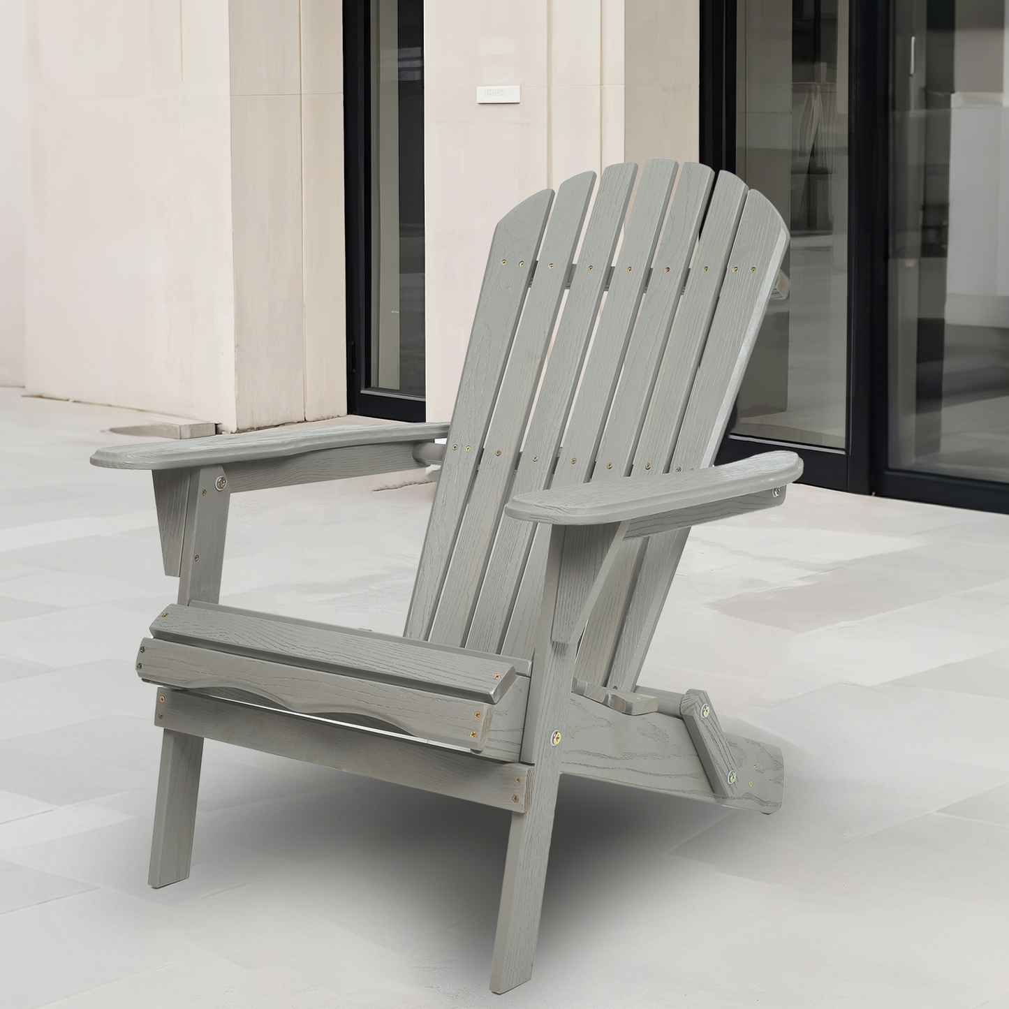 Classic Embossed Grain Adirondack Chair Set of 2