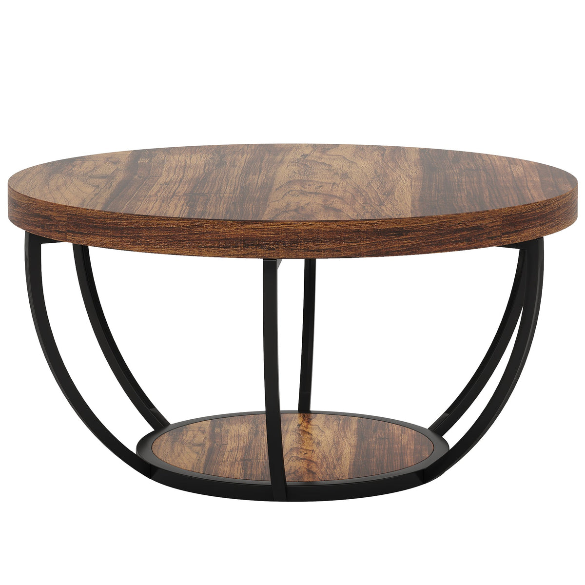 Round Coffee Table - 31.7" Rustic
