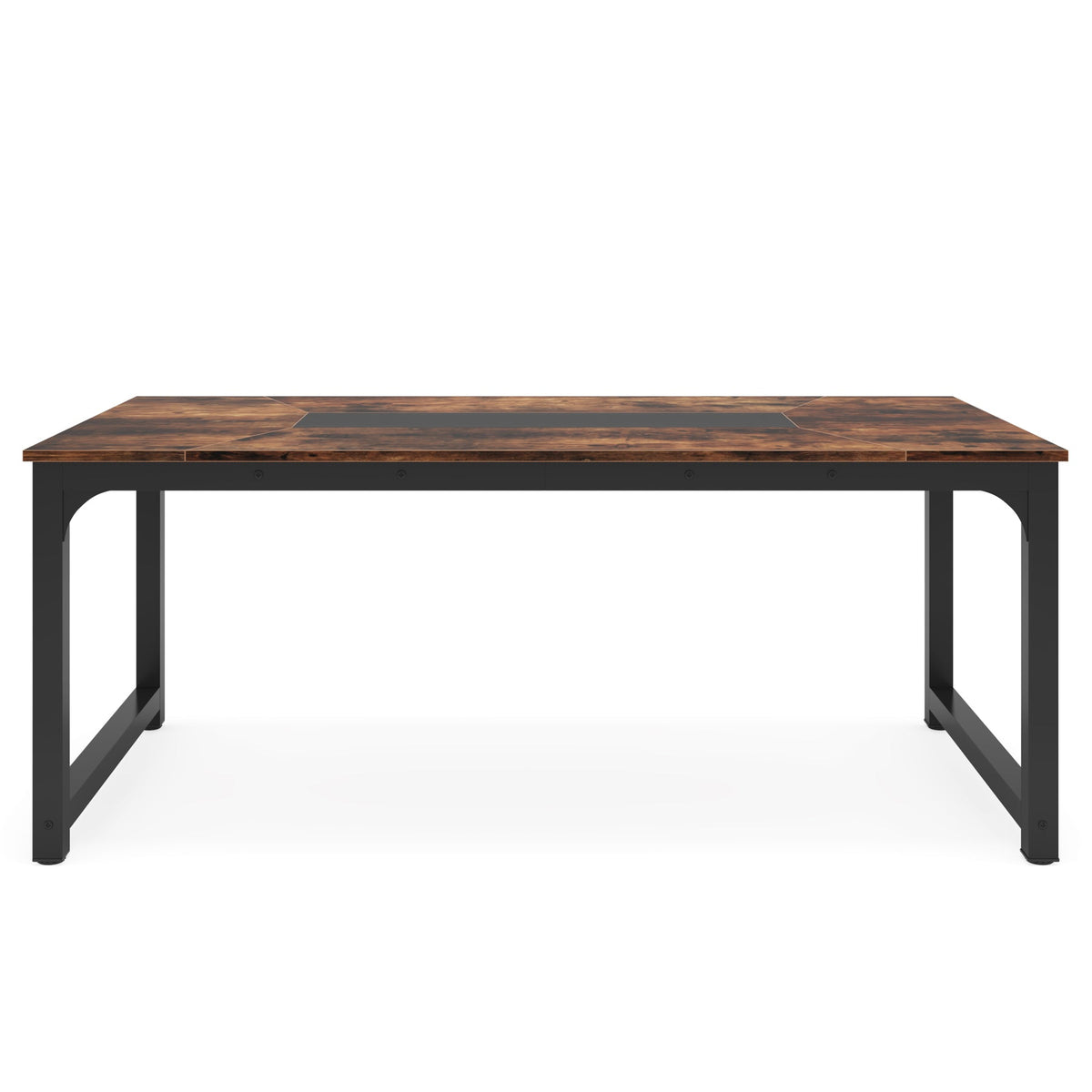 71" Industrial Dining Table for 6-8 People - Rustic