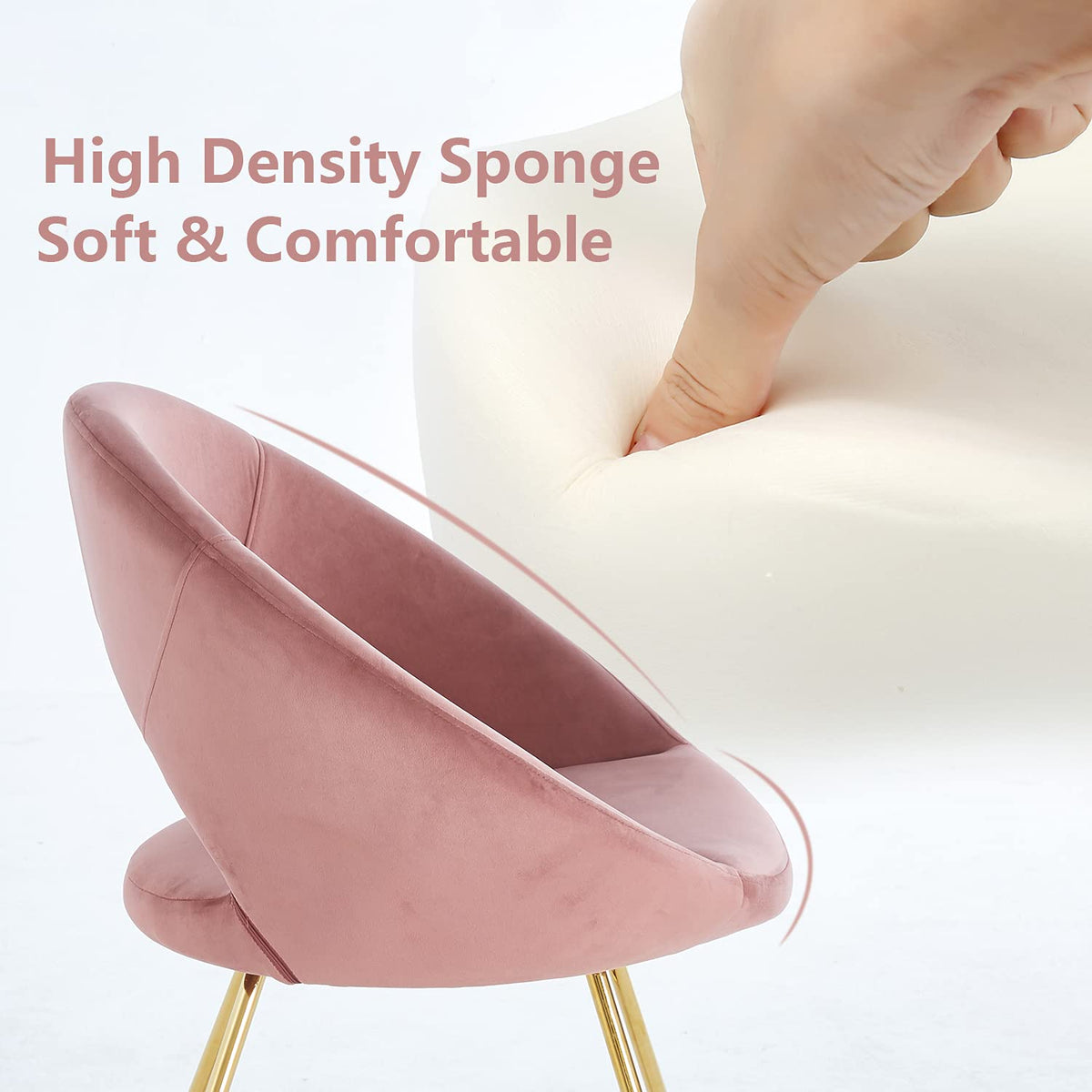 Modern Accent Velvet Chair Set of 2