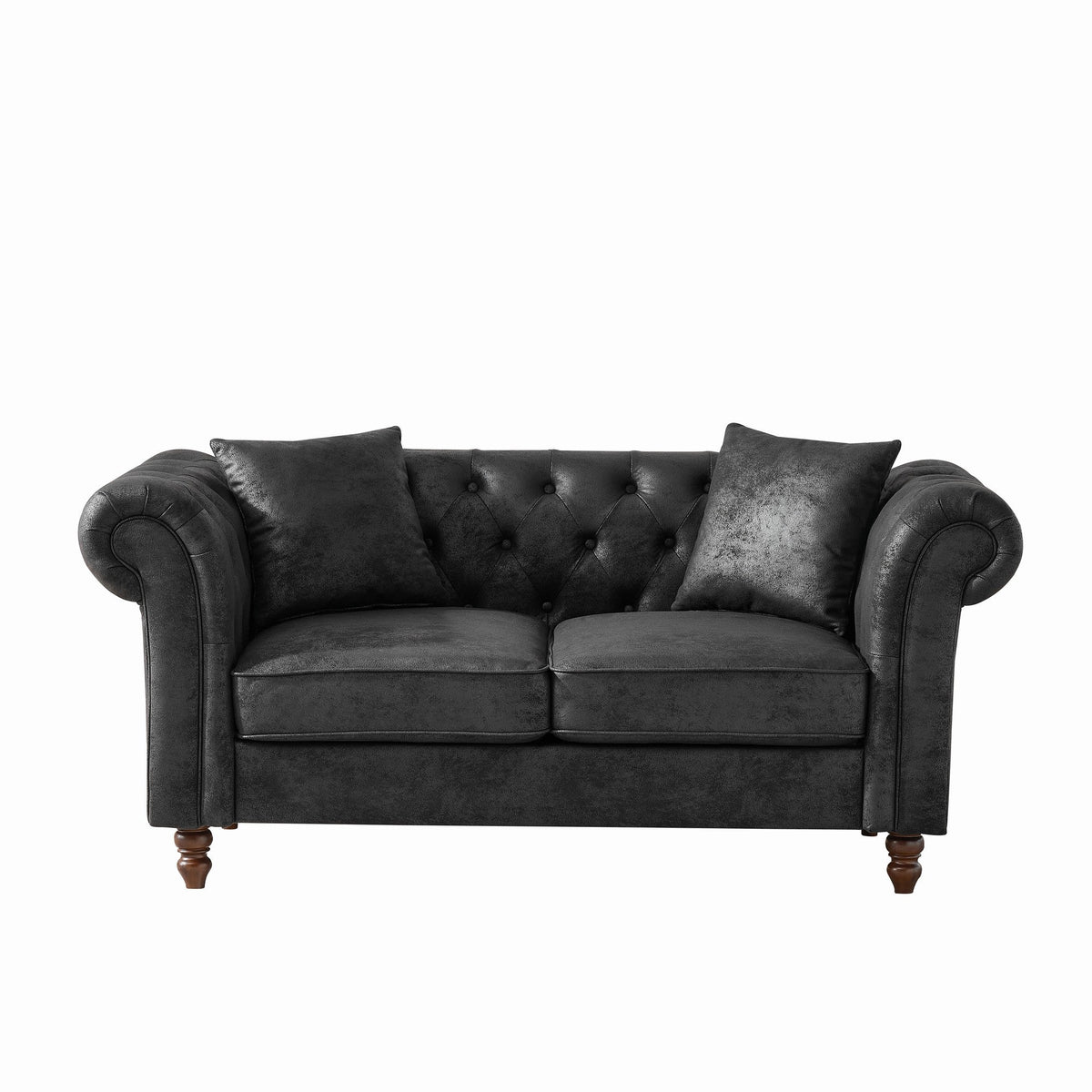 66" Chesterfield Tech Fabric Sofa