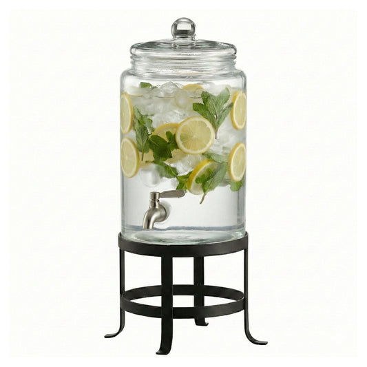 Oliver Glass Beverage Dispenser 1.9 Gal