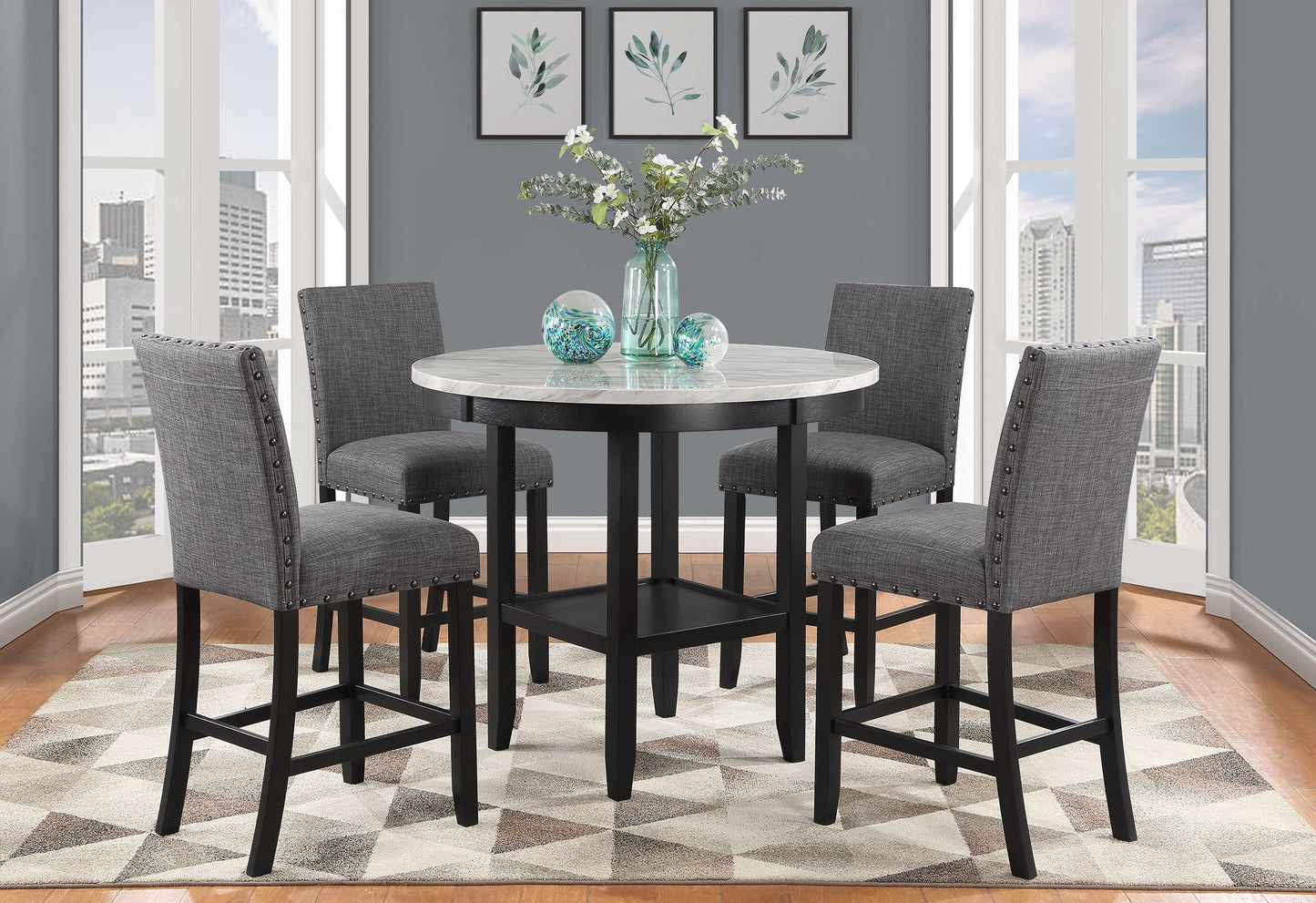 Greta Bar Table and Bar Stool Set