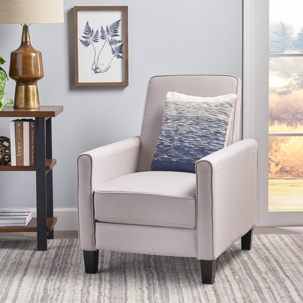 27.5" Push Back Recliner Chair