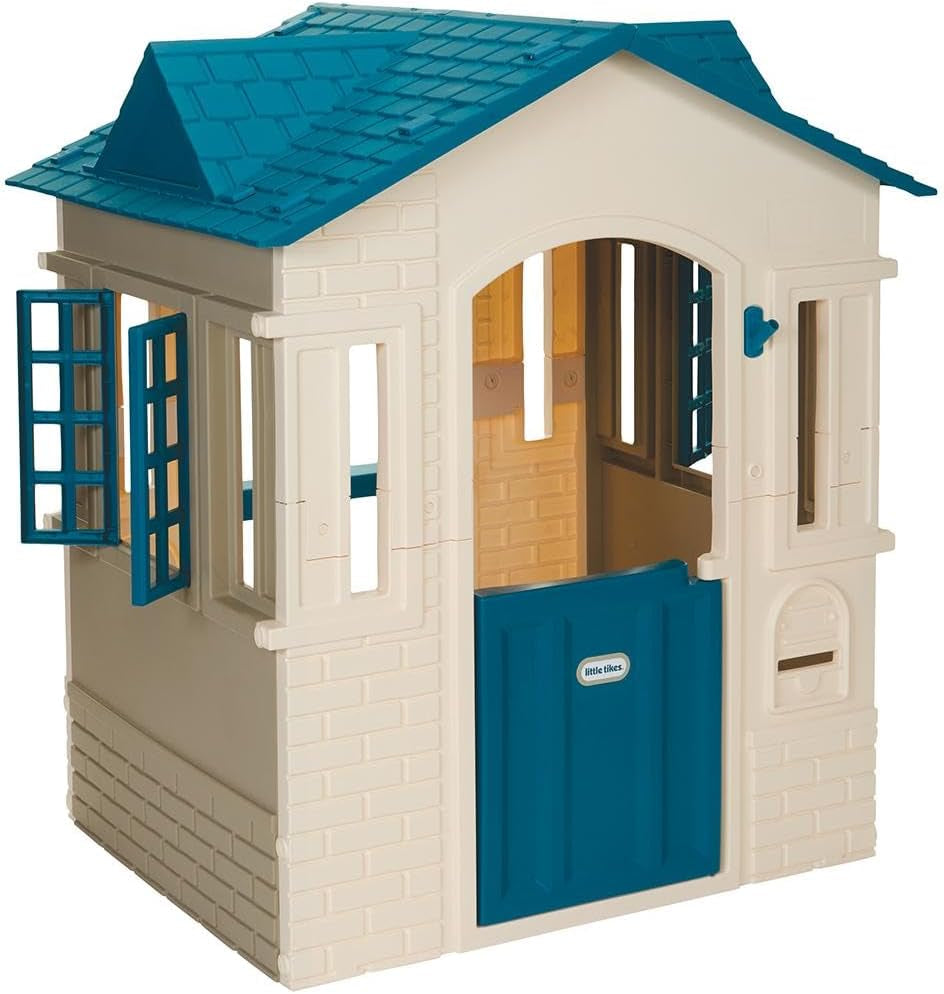 Blue Cape Cottage Playhouse Large Outdoor Kids Playhouse