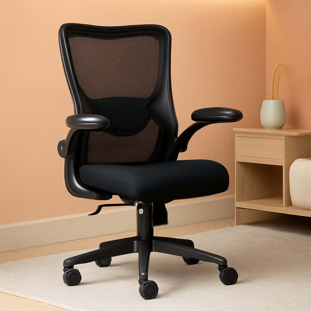 Mesh Office Chair With Adjustable Armrests And Lumbar