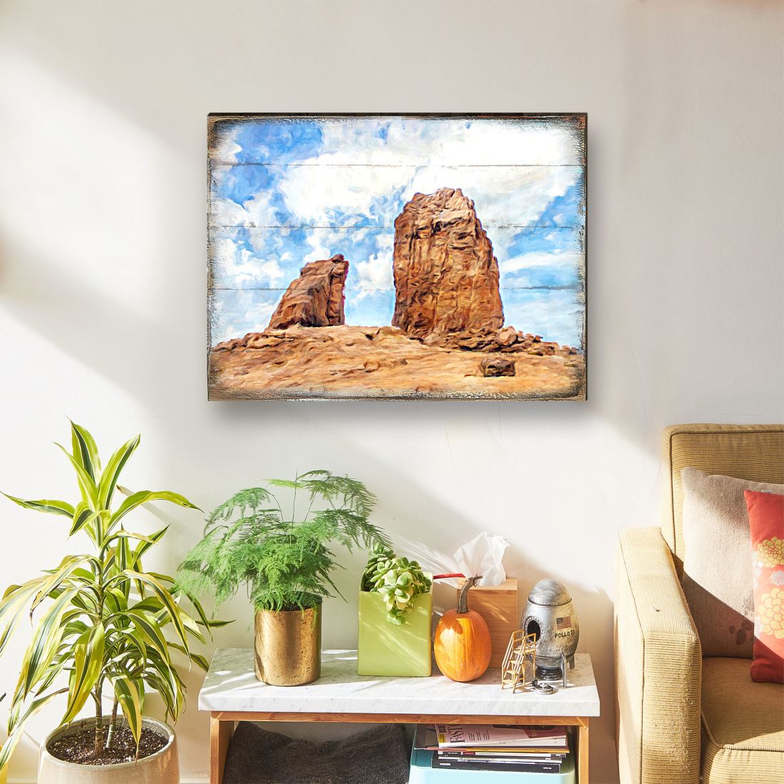 Hogge Canyons Landscape Wooden Wall Art by Nature Wonders - Nature Wildlife Decor  - 95276B