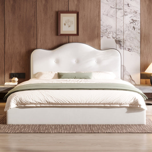 King Size Upholstered Platform Bed