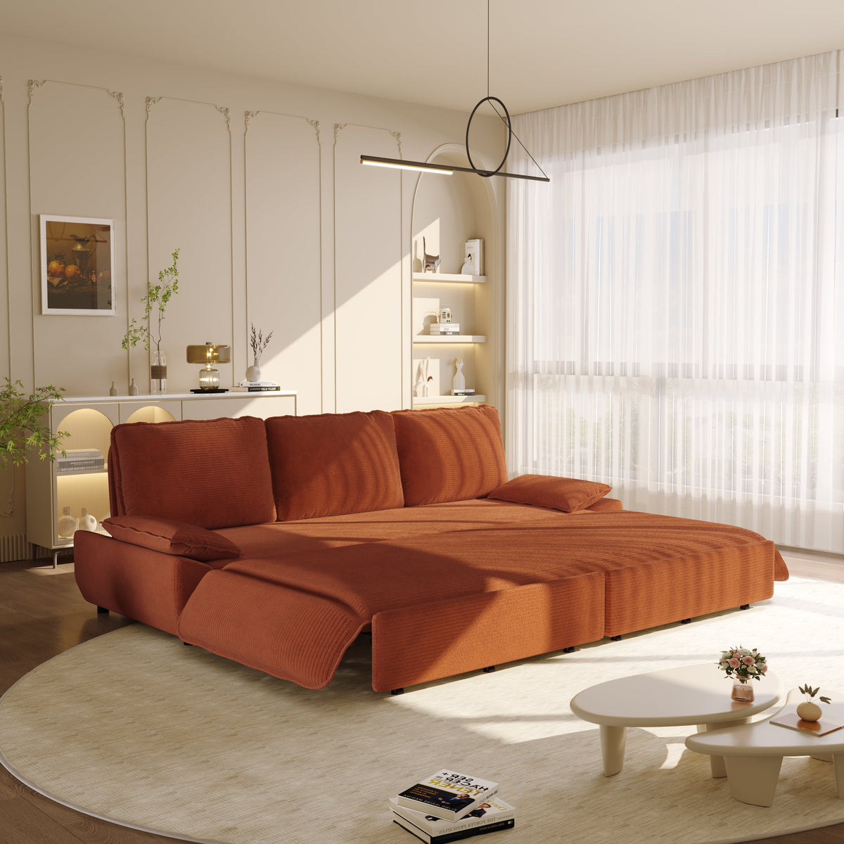 3-in-1 Convertible Sleeper Sofa Bed