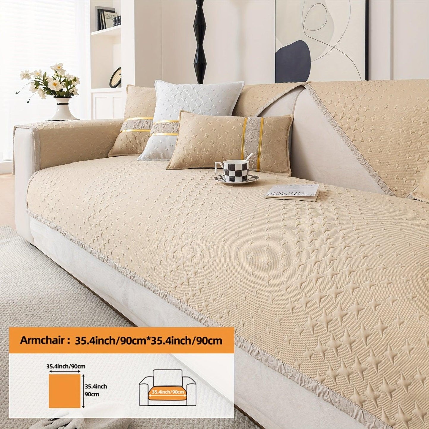 Summer Cooling Silk Non-slip Sofa Cover- Couch Cover for Dogs