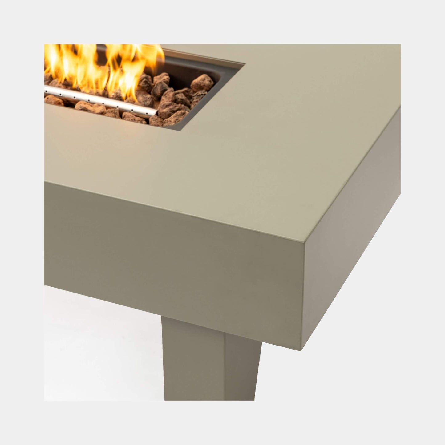 42" 50K BTU Iron Liquid Propane Fire Pit Table With Glass Stones (SAK63845)
