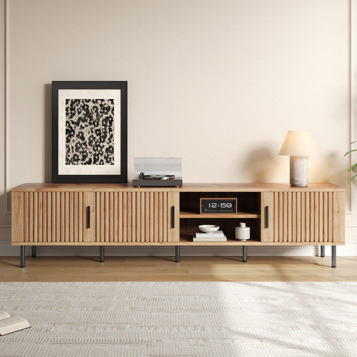 78 Inch Modern TV Stand for TVs up to 85"