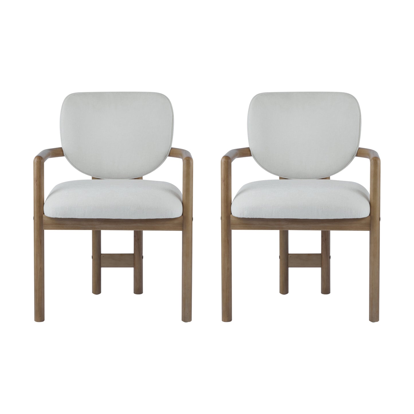 Dining Chairs Set of 2 Upholstered Arm Chairs