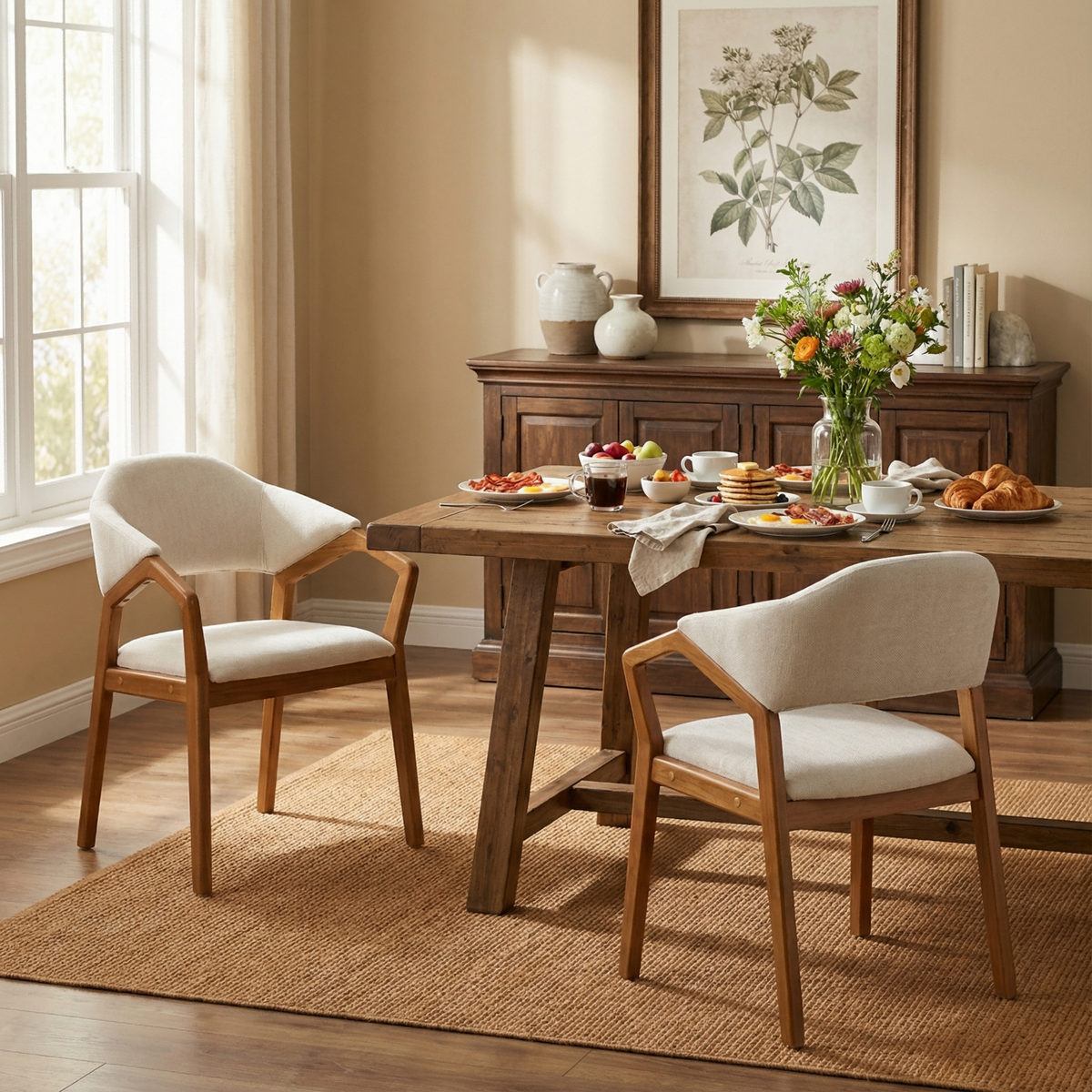 Indoor Dining Chair Set of 2