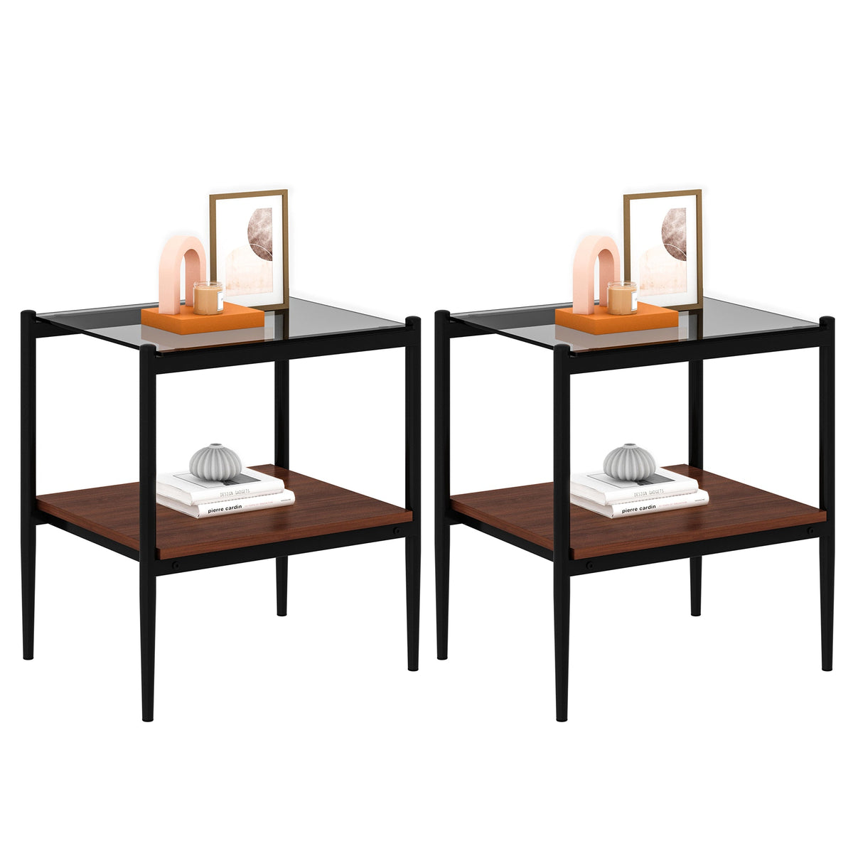 Set of 2 Rectangle End Table