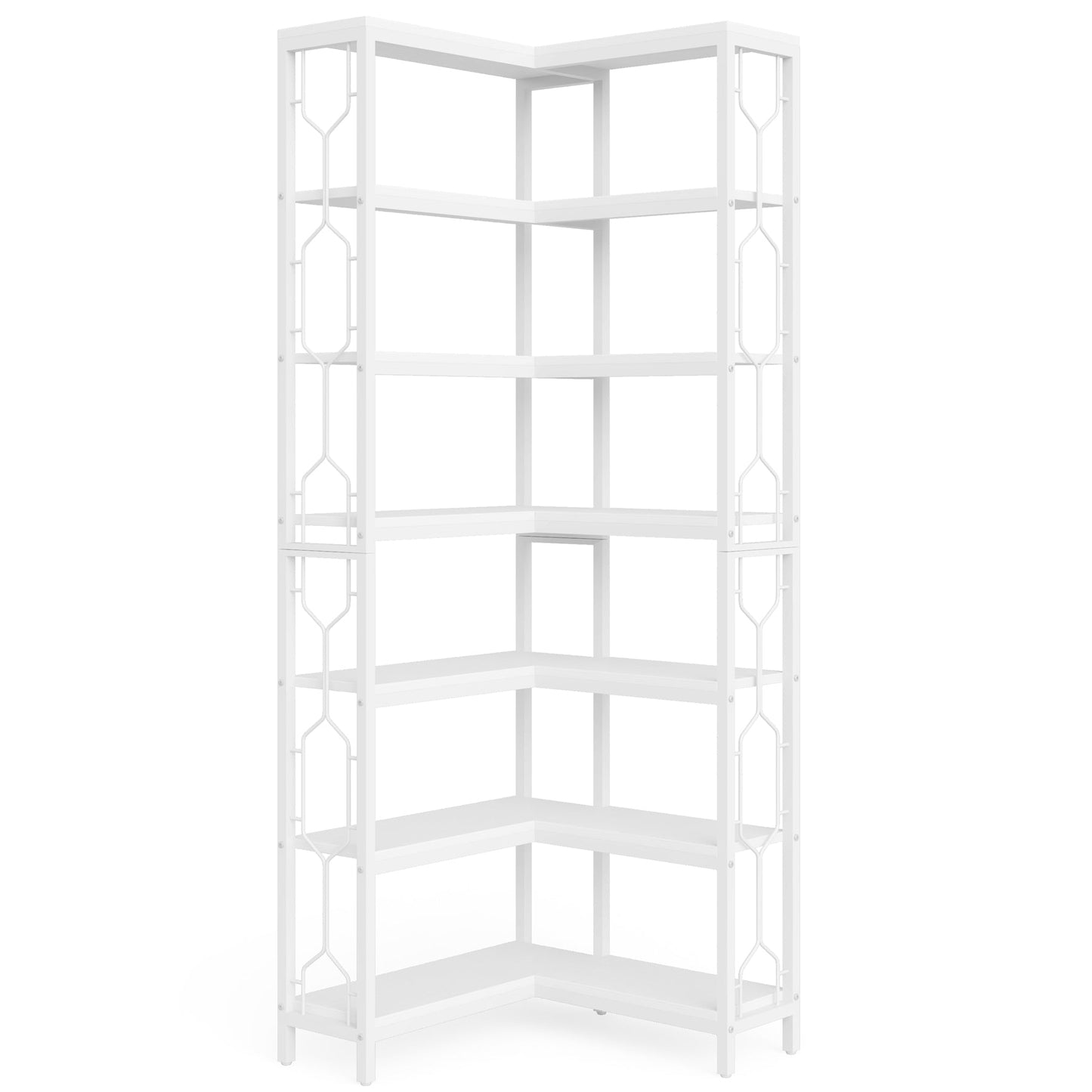 78.74" Tall 7-Tier Industrial Bookshelf