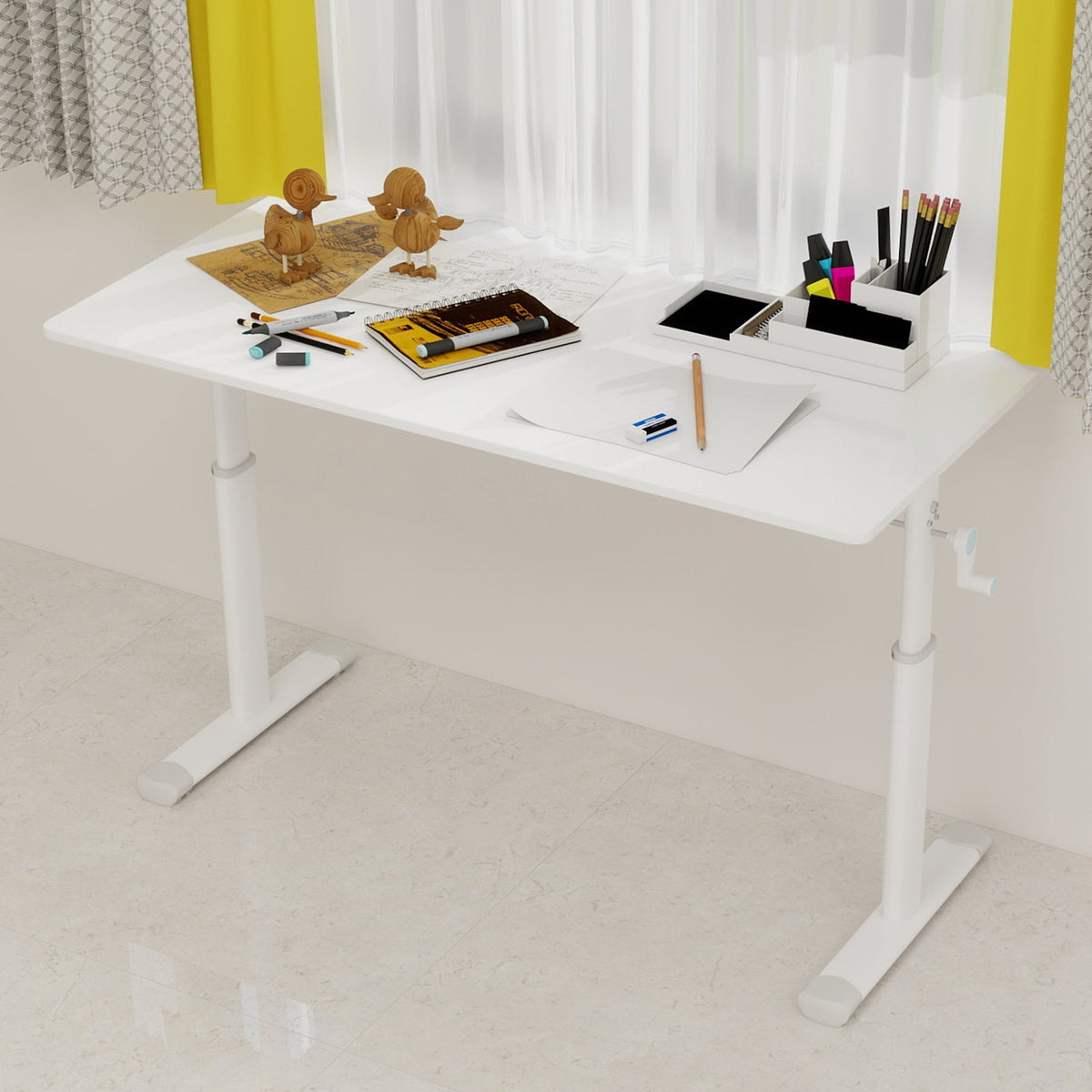 Adjustable Study Desk: Height-Adjustable & Multifunctional