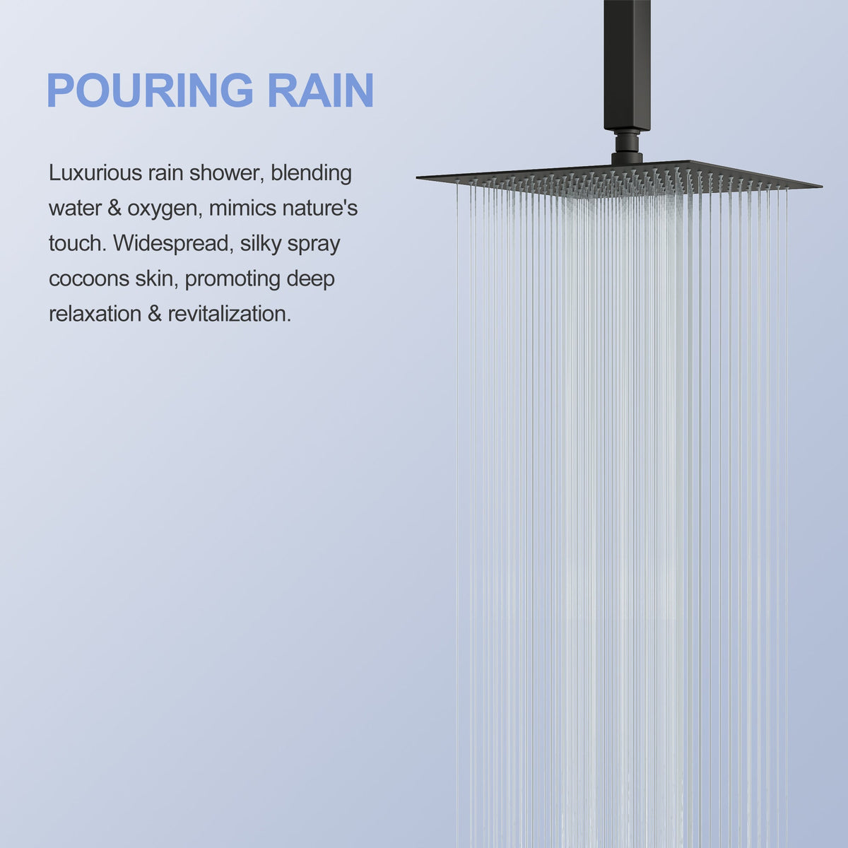 10" Stainless Steel Rainfall Shower Head