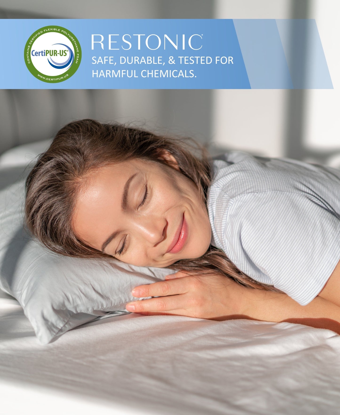 Restonic ComfortCare Hybrid Restful Nights Plush Mattress - Twin