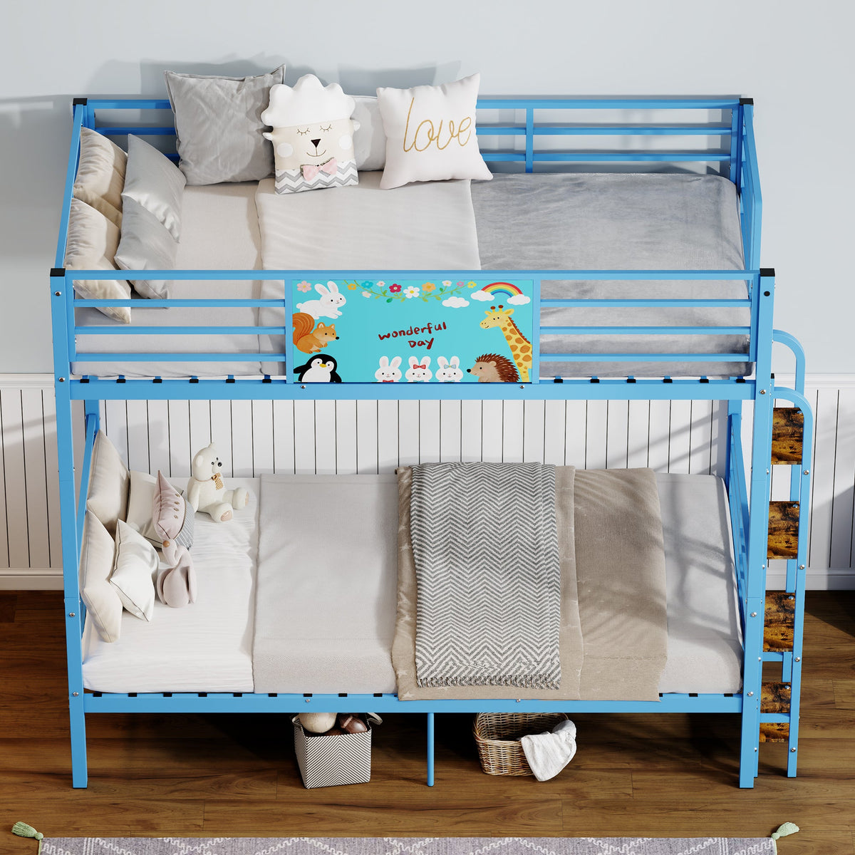 Twin Over Twin Metal Bunk Bed
