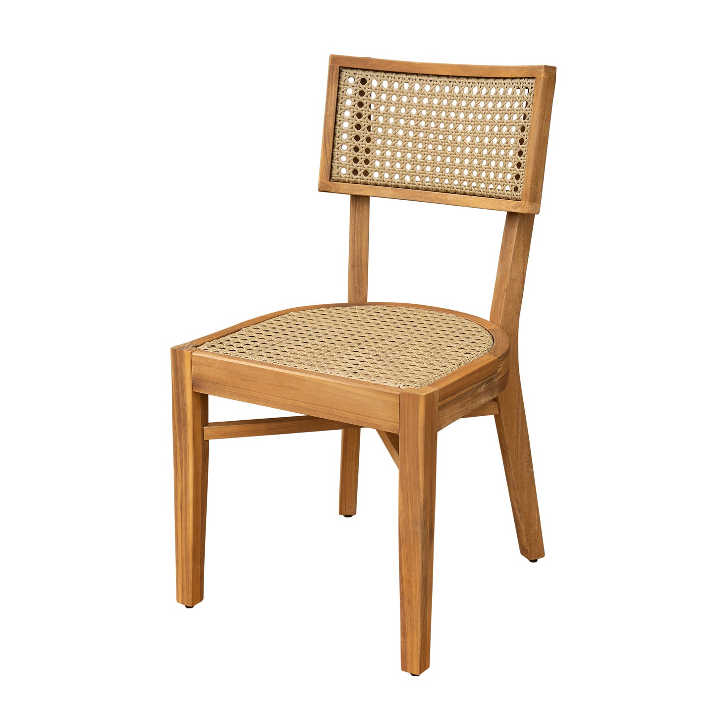 Netro Acacia Wood Dining Chair Set