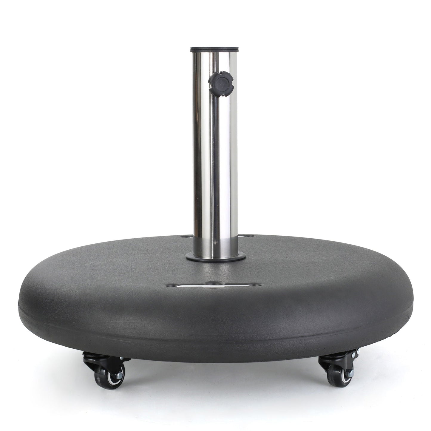 Wheelie Round Umbrella Base With Stainless Steel Holder