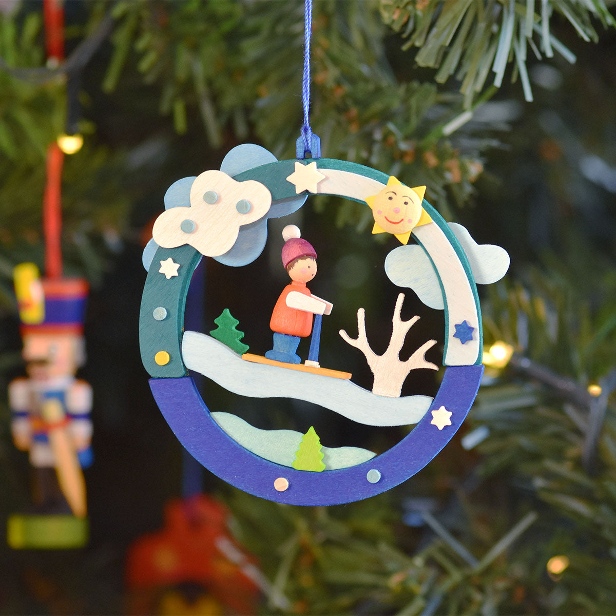Diorama - Ski Run - Christmas tree decoration