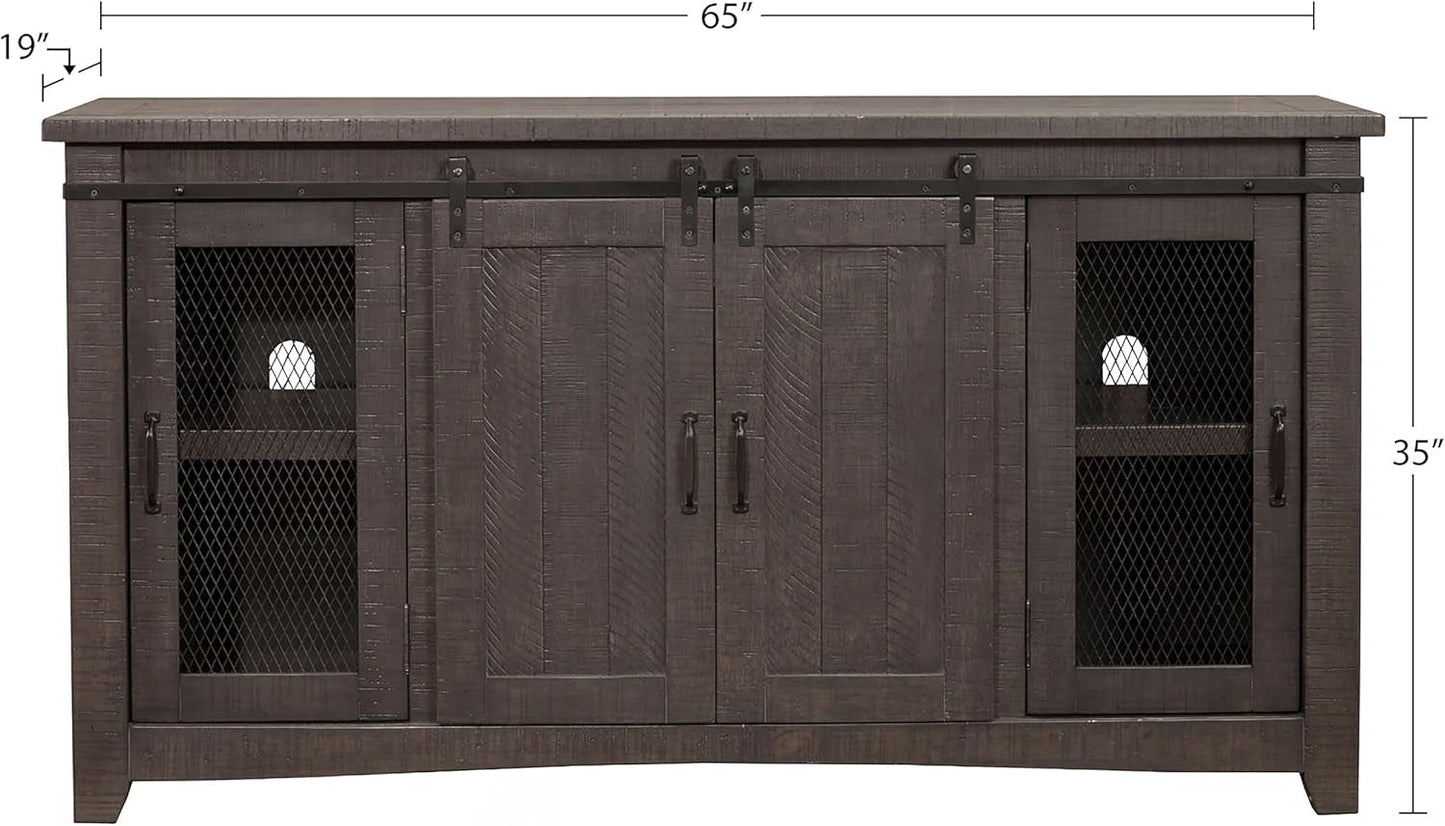 Sierra 65 Inch Grey TV Stand for Living Room Console