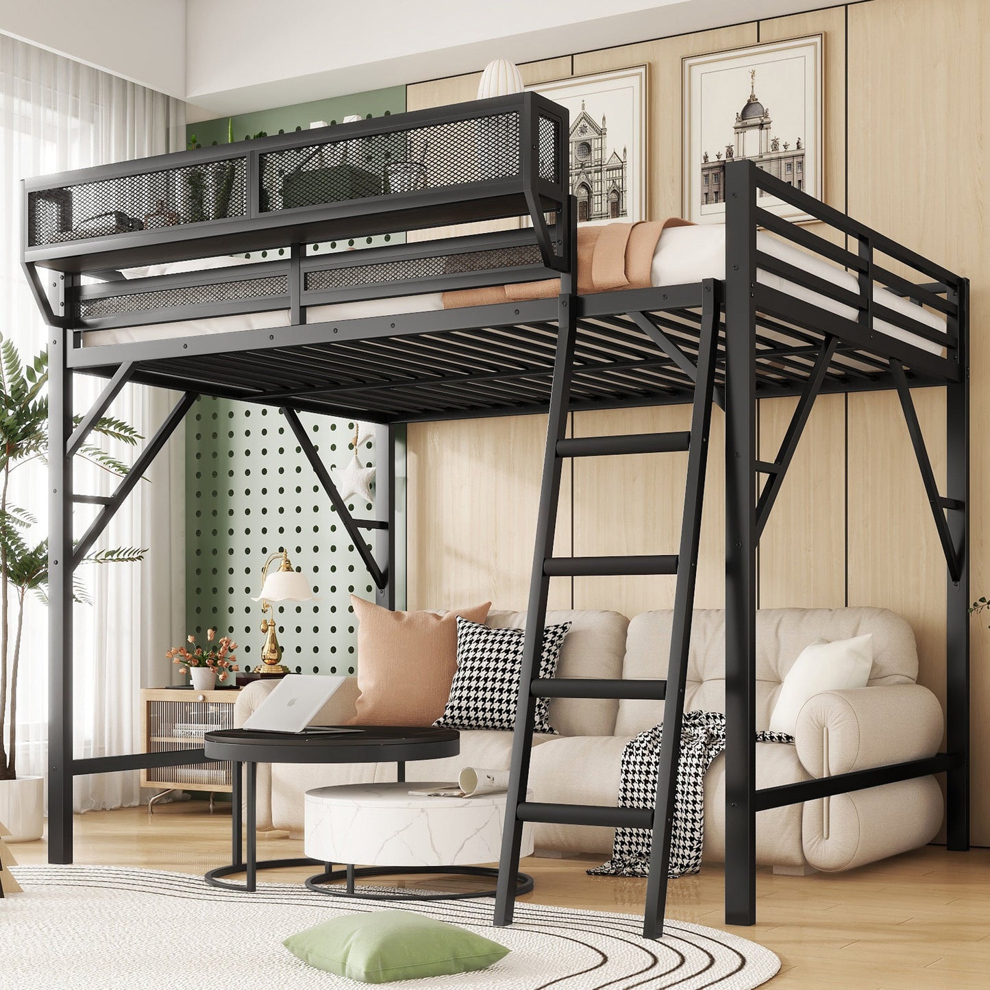 Full Size Loft Bed with Ladder