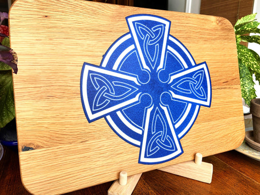 Celtic Cross Charcuterie Board - Handmade in White Oak