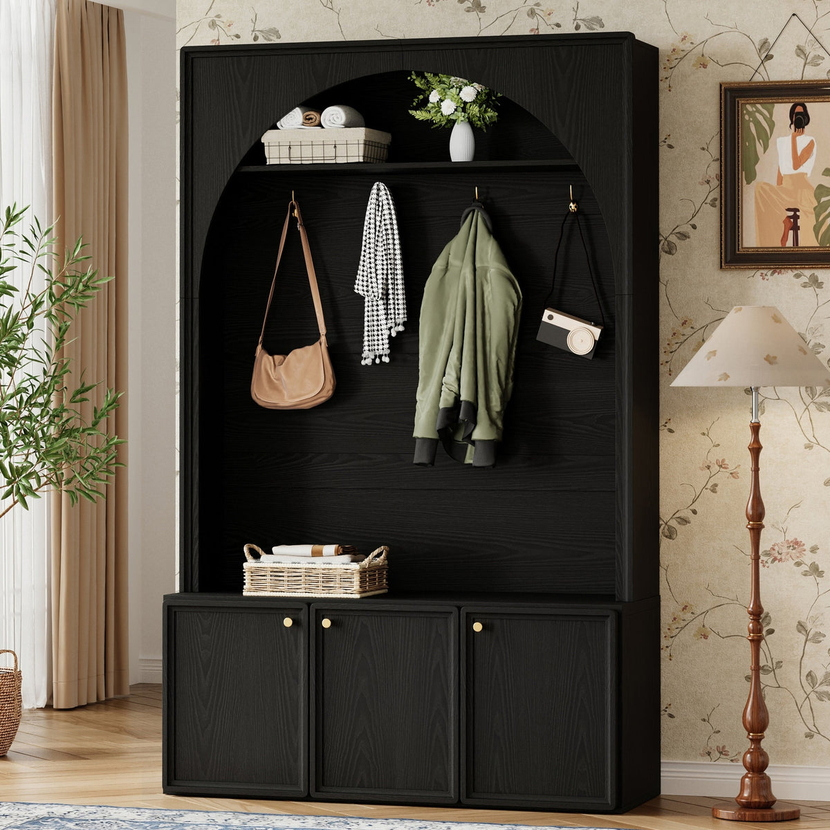 ON-TREND Farmhouse All-in-One Hall Tree