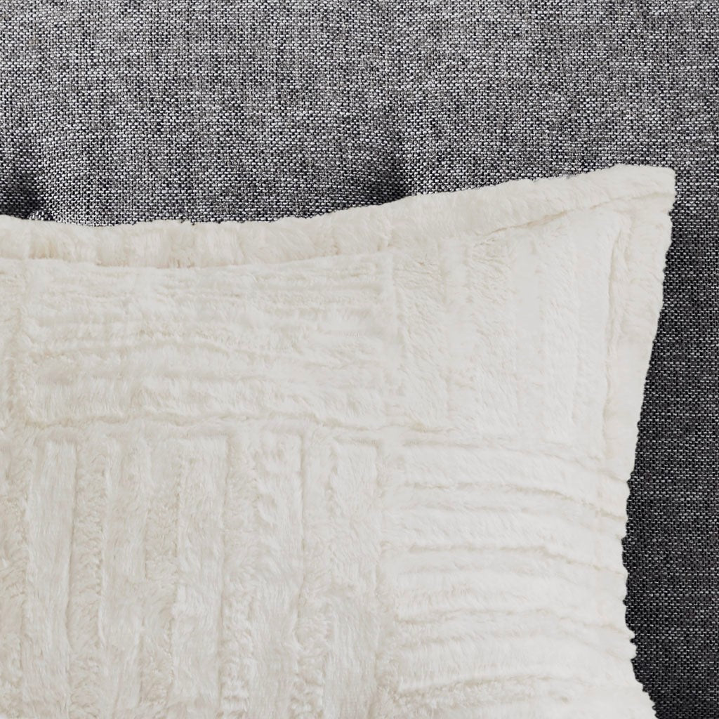 King/Cal King Faux Fur Down Alternative Comforter Mini Set