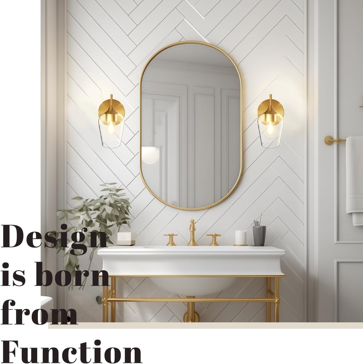 Black or Gold Wall Sconces