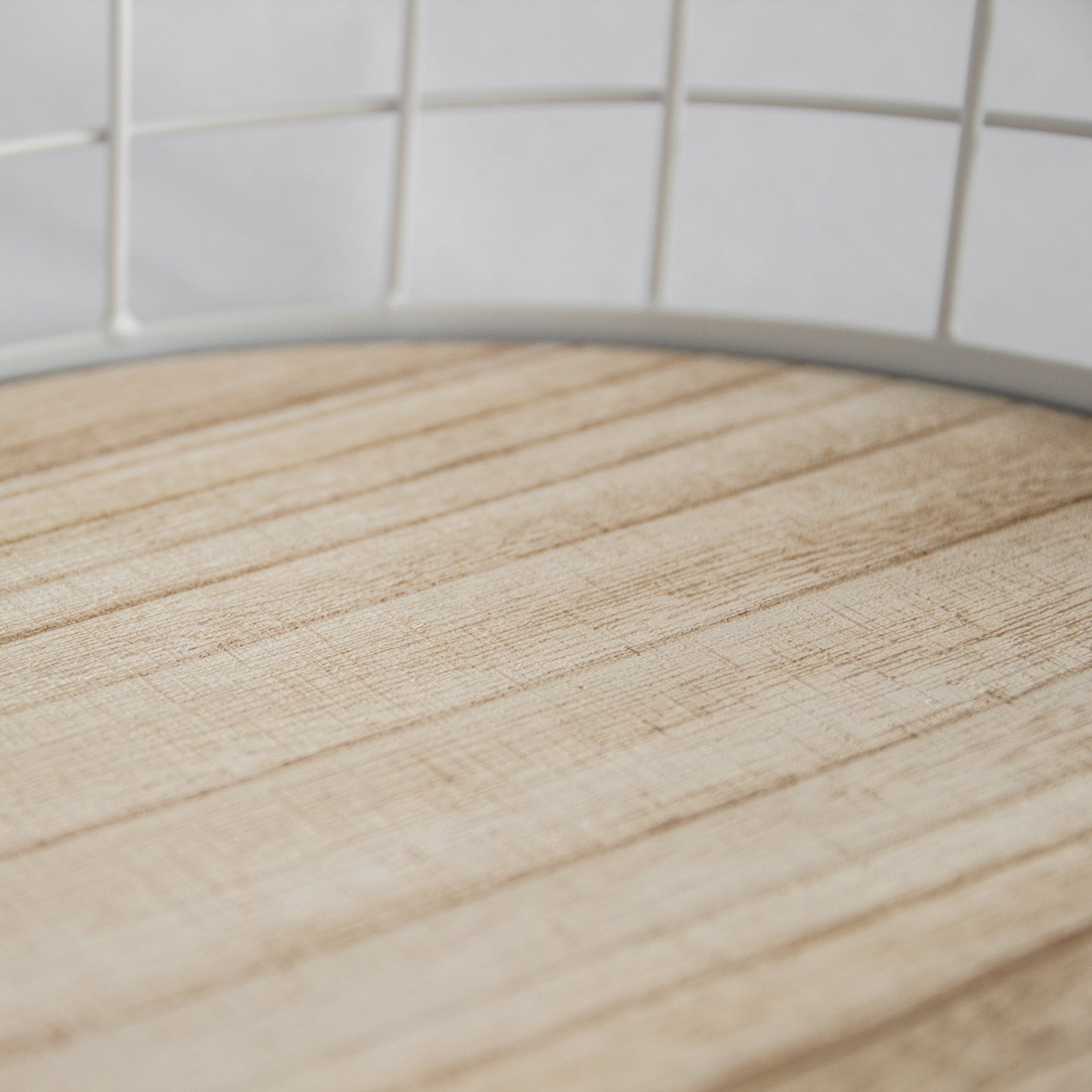 Oval Metal & Wood Tray