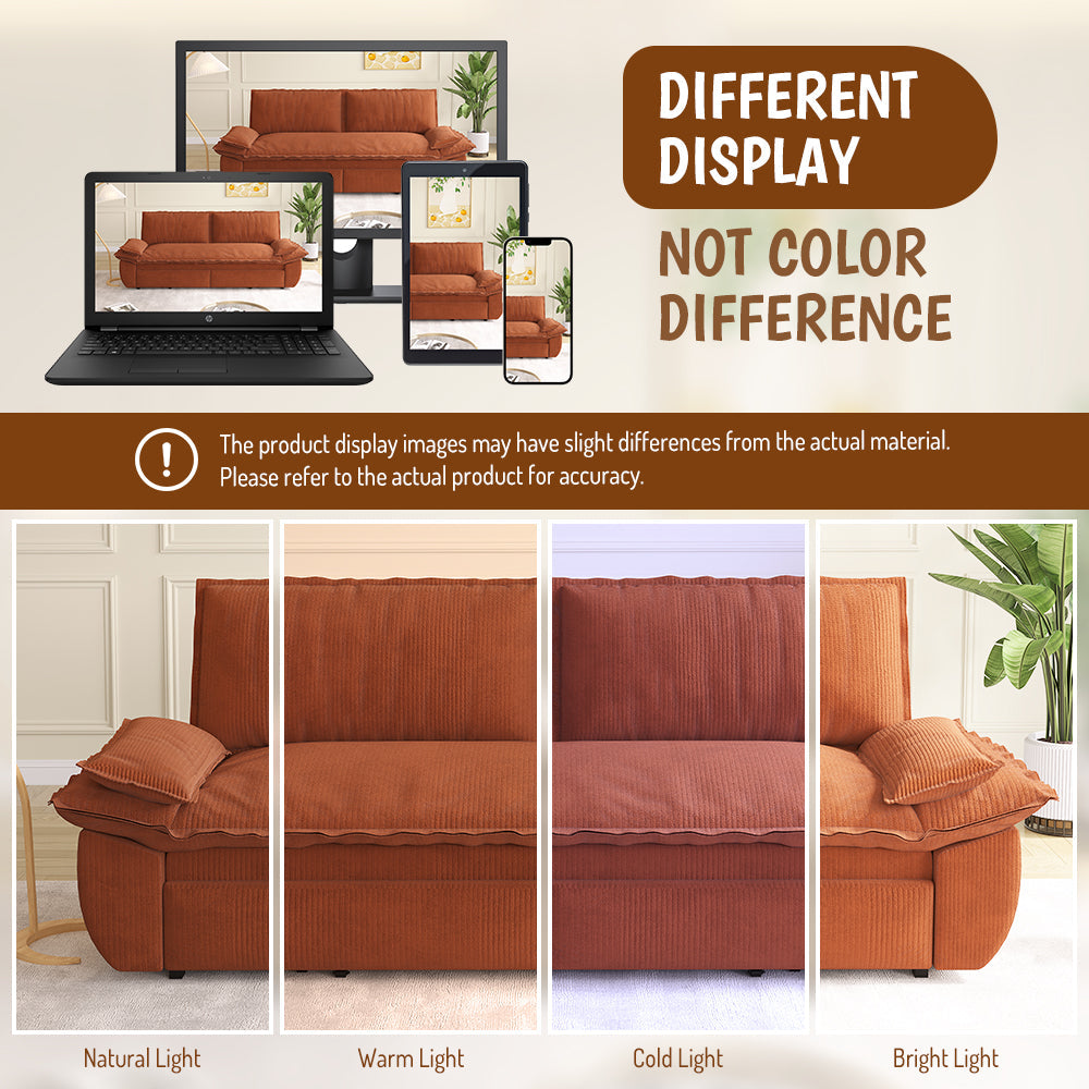 73.2" Queen Pull Out Sofa Bed