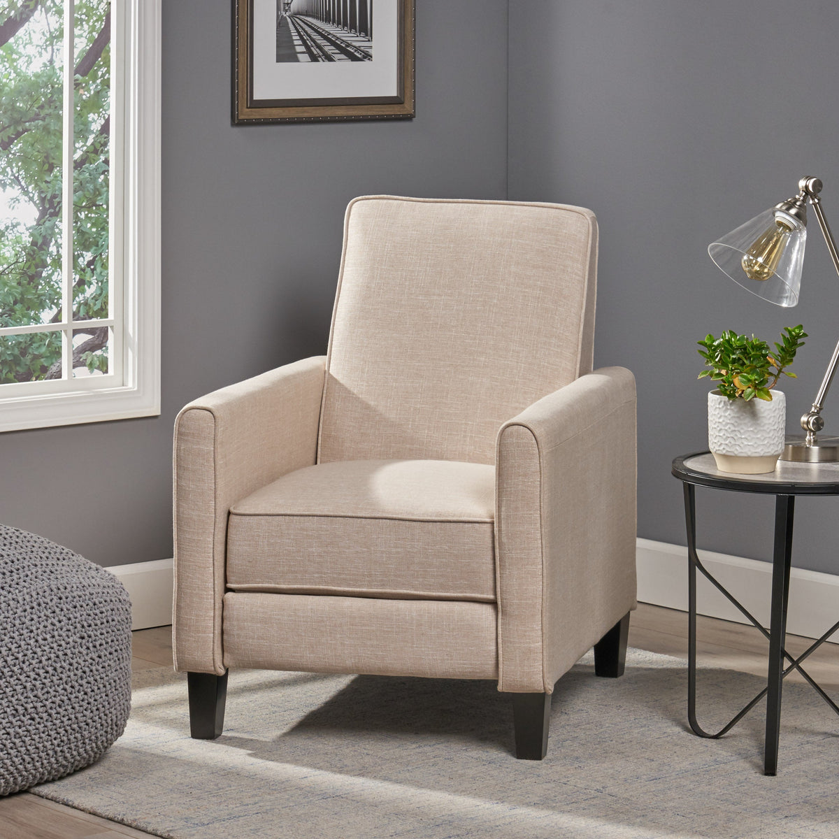 27.5" Push Back Recliner Chair