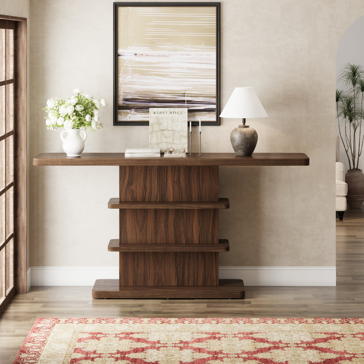 63" Vintage Narrow Console Table