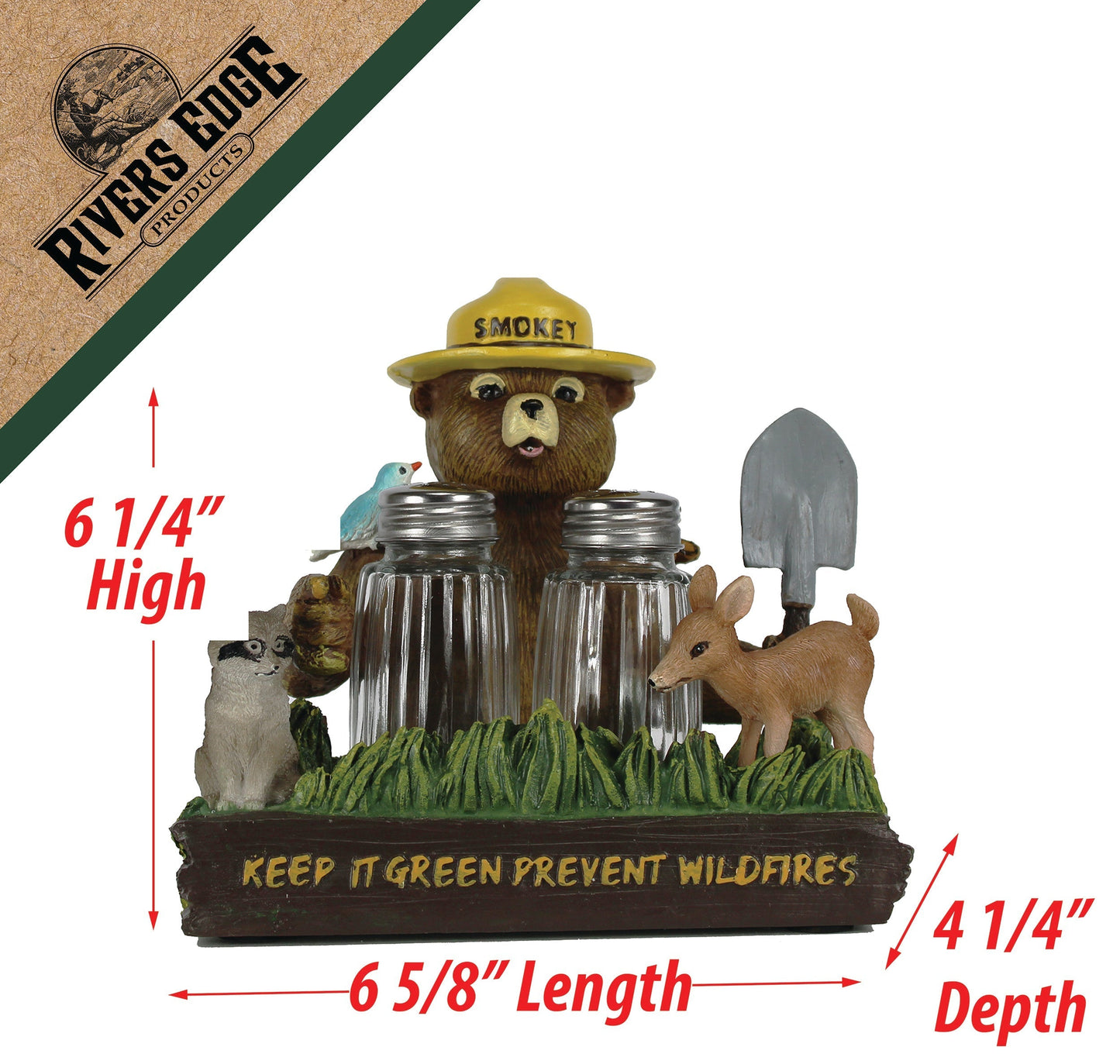 Salt and Pepper Shakers-Smokey Friends and Nature