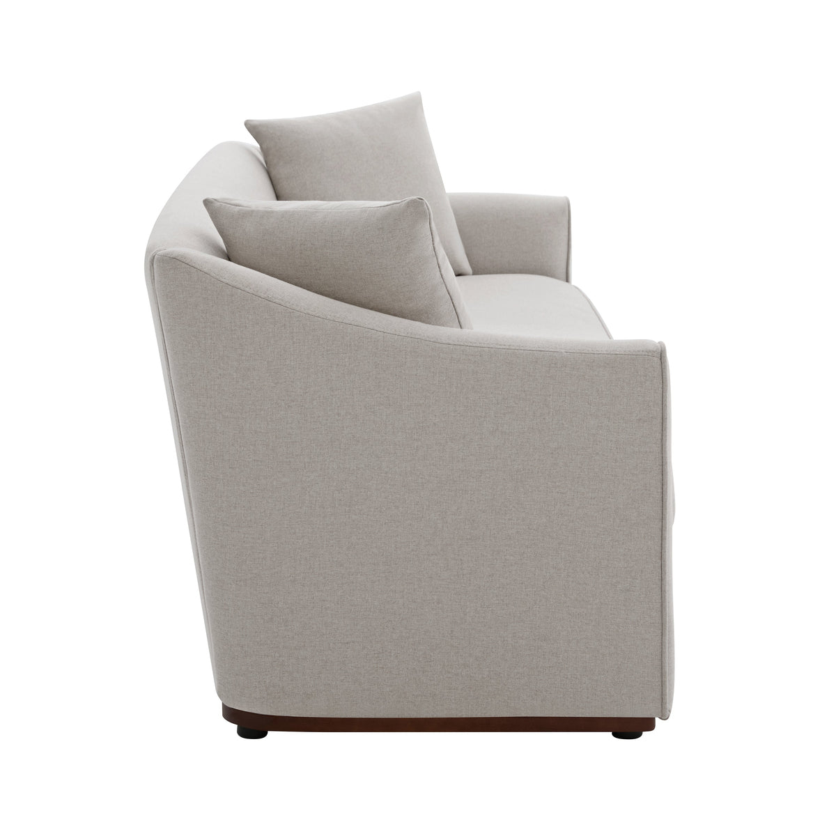 Modern 3-Seater Sofa With Throw Pillows