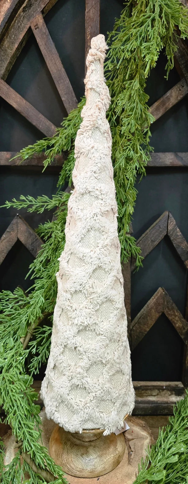 Beige Fuzzy Cone Trees