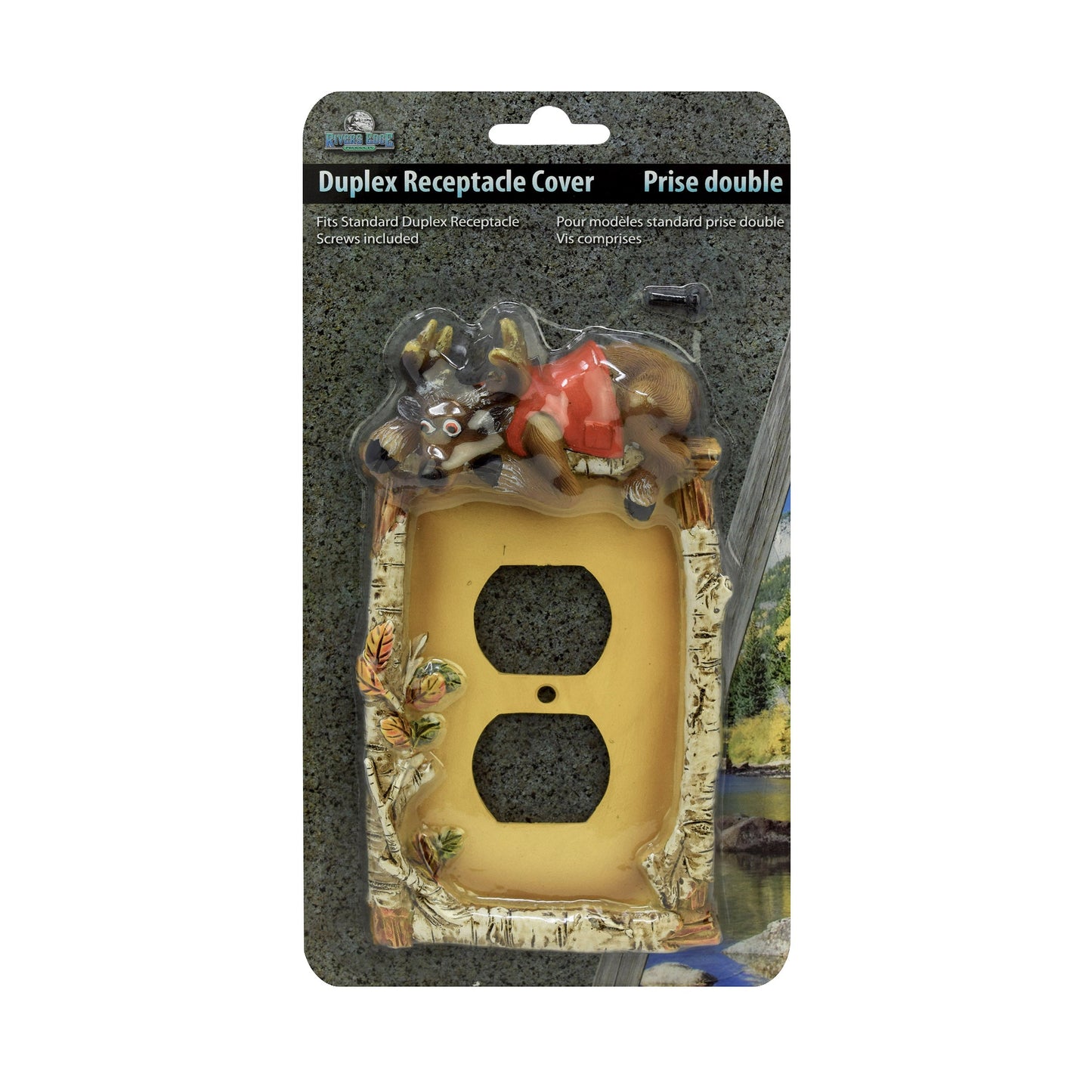 Receptacle Cover-Cute Deer