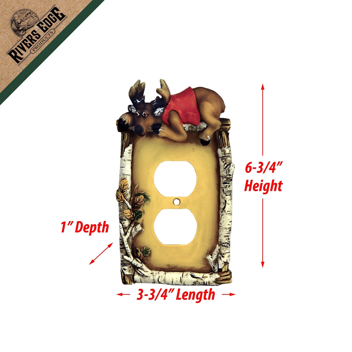 Receptacle Cover-Cute Deer