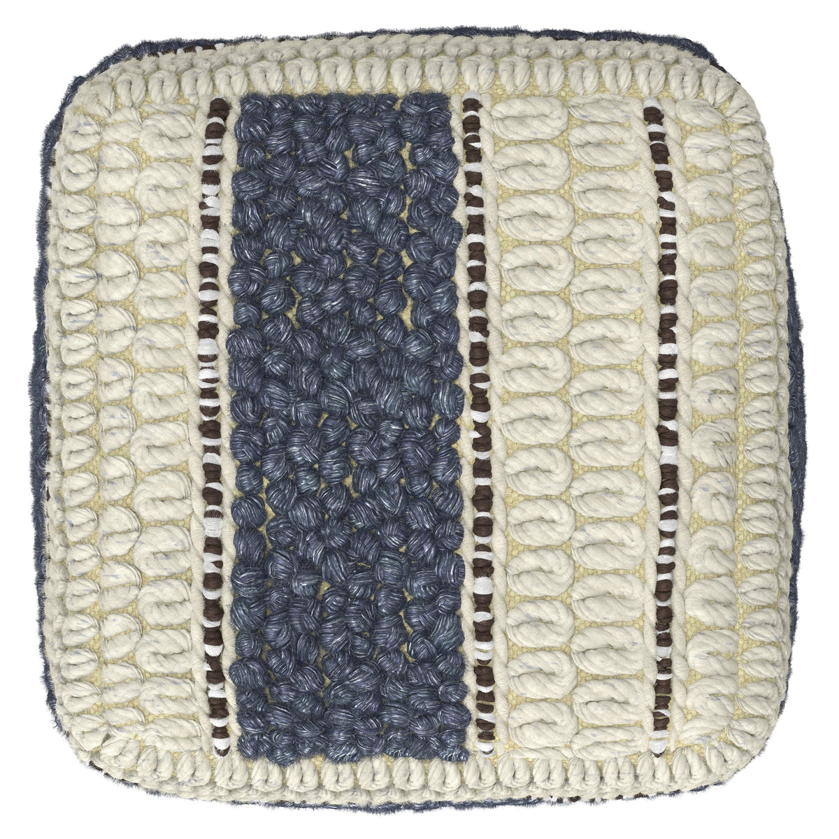 Grady 18 Inch Wide Square Pouf