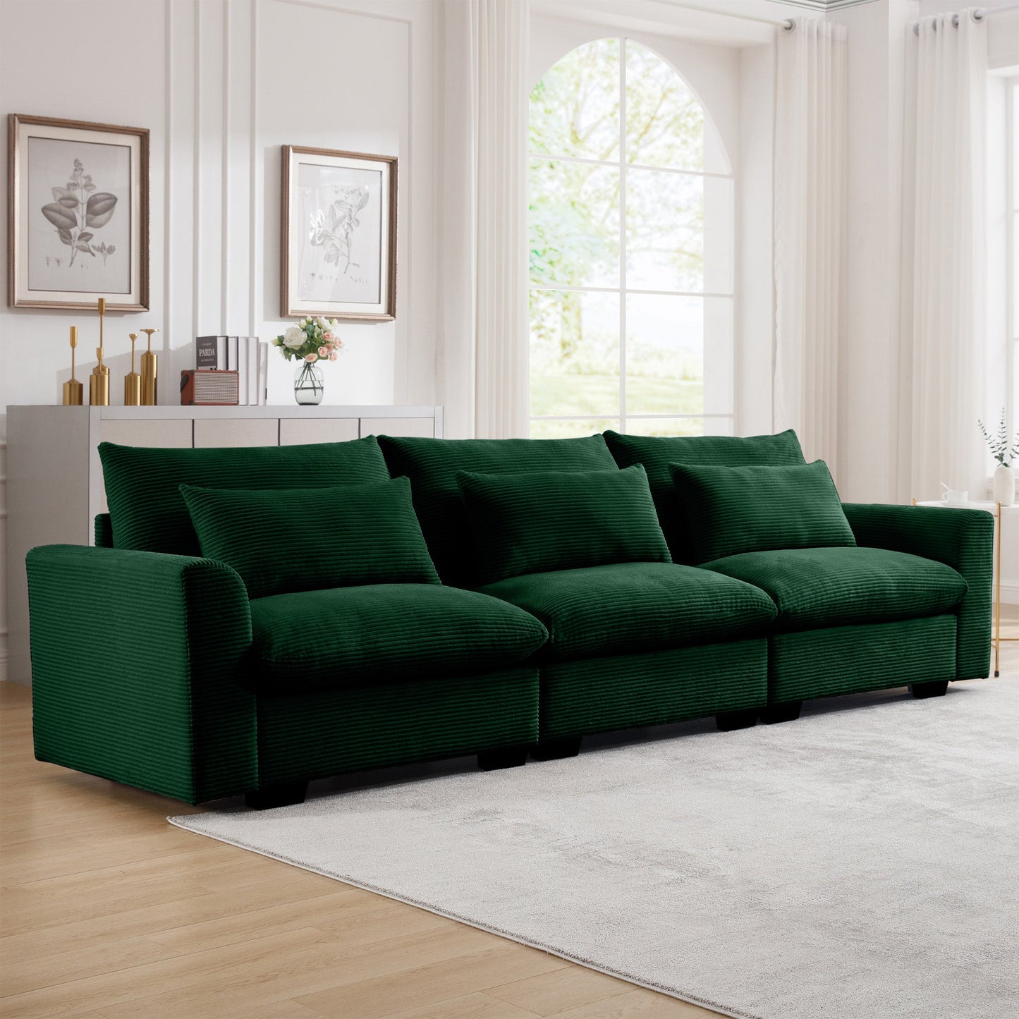 3 Seater Deep Seat Couch for Living Room